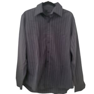 Red Level Nine Striped Button Down Sz XL